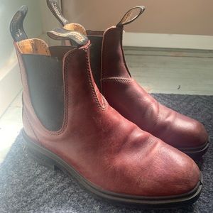 COPY - Blundstone oxblood boots with chisel toe